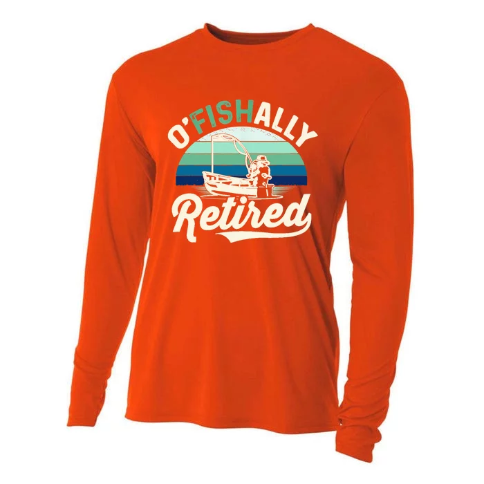 Ocute Giftfishcute Giftally Retired Gift Cooling Performance Long Sleeve Crew