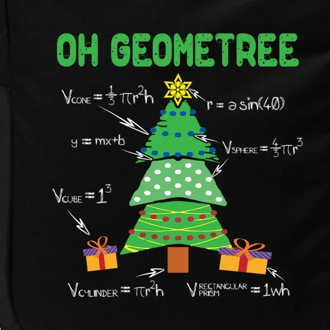 Oh Geometree Geometry Math Science Teacher Christmas Cute Gift Impact Tech Backpack