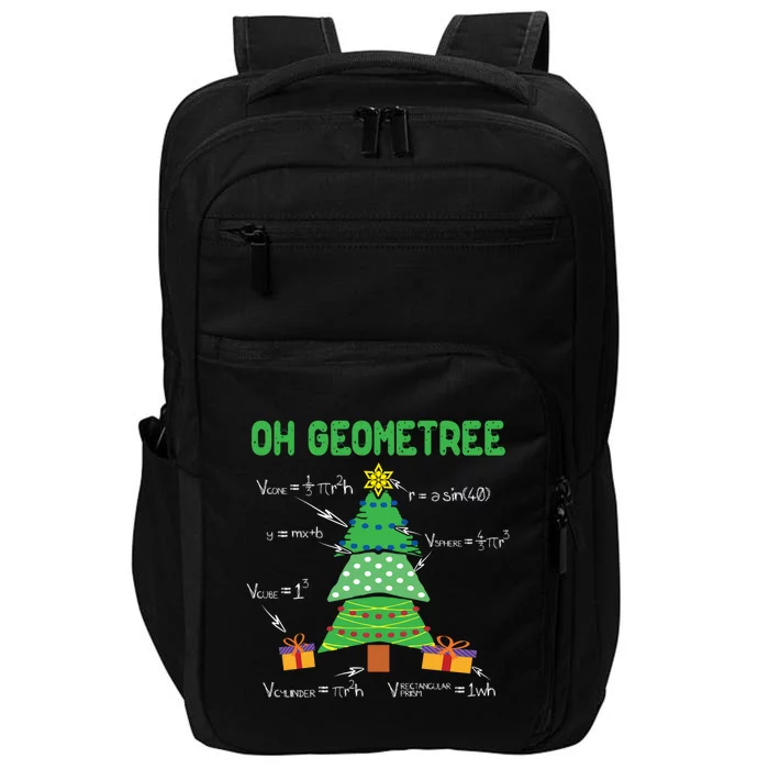 Oh Geometree Geometry Math Science Teacher Christmas Cute Gift Impact Tech Backpack