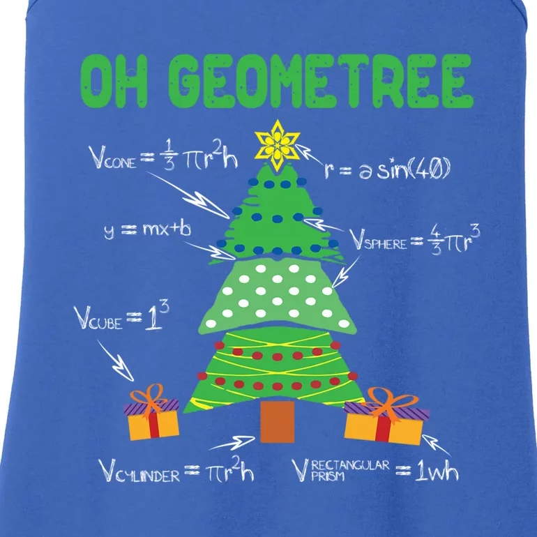 Oh Geometree Geometry Math Science Teacher Christmas Cute Gift Ladies Essential Tank