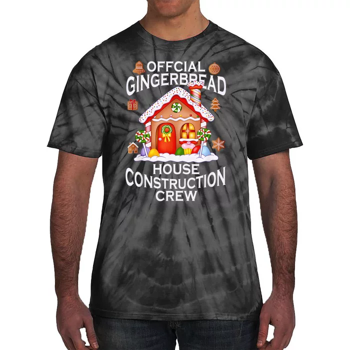 Official Gingerbread House Construction Crew Decorating Tie-Dye T-Shirt