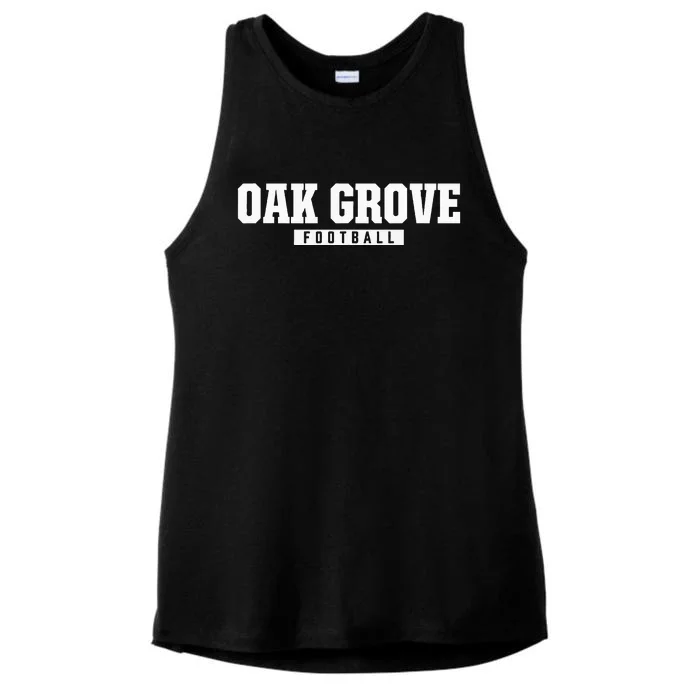 Oak Grove High School Football Ladies Tri-Blend Wicking Tank