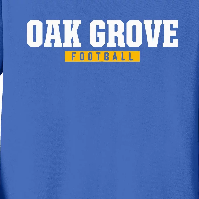 Oak Grove High School Football Kids Long Sleeve Shirt