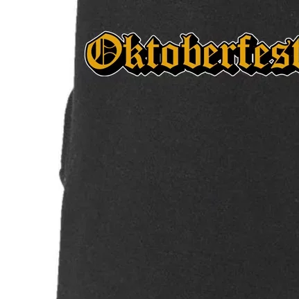 Oktoberfest German Holiday Festive Doggie 3-End Fleece Hoodie