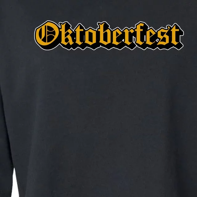 Oktoberfest German Holiday Festive Cropped Pullover Crew