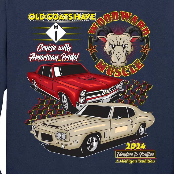 Old Goats Have Woodward Muscle 2024 Tall Long Sleeve T-Shirt