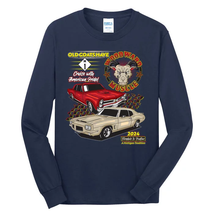 Old Goats Have Woodward Muscle 2024 Tall Long Sleeve T-Shirt