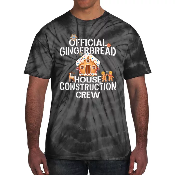 Official Gingerbread House Construction Crew Decorating Tie-Dye T-Shirt