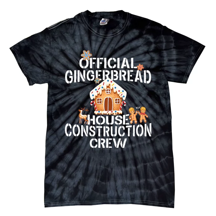 Official Gingerbread House Construction Crew Decorating Tie-Dye T-Shirt