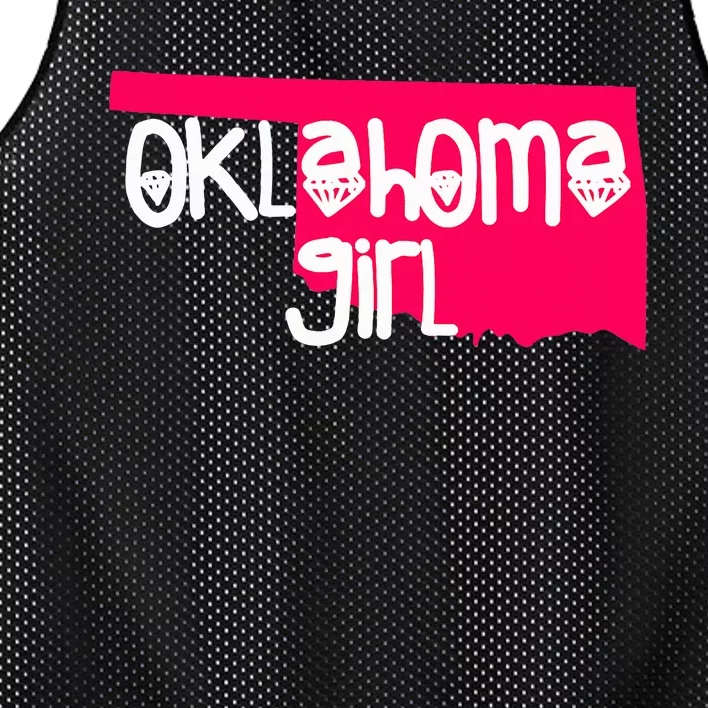 Oklahoma Girl I Love Oklahoma S.T.A.T.E Home Mesh Reversible Basketball Jersey Tank