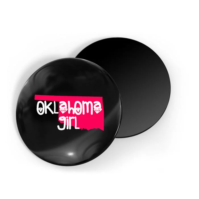 Oklahoma Girl I Love Oklahoma S.T.A.T.E Home Magnet