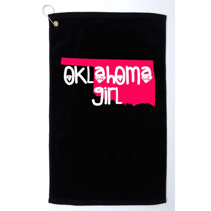 Oklahoma Girl I Love Oklahoma S.T.A.T.E Home Platinum Collection Golf Towel