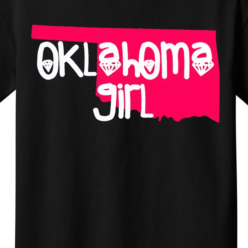 Oklahoma Girl I Love Oklahoma S.T.A.T.E Home Kids T-Shirt