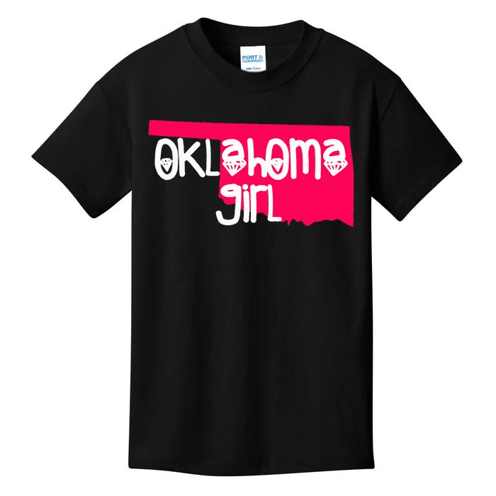 Oklahoma Girl I Love Oklahoma S.T.A.T.E Home Kids T-Shirt