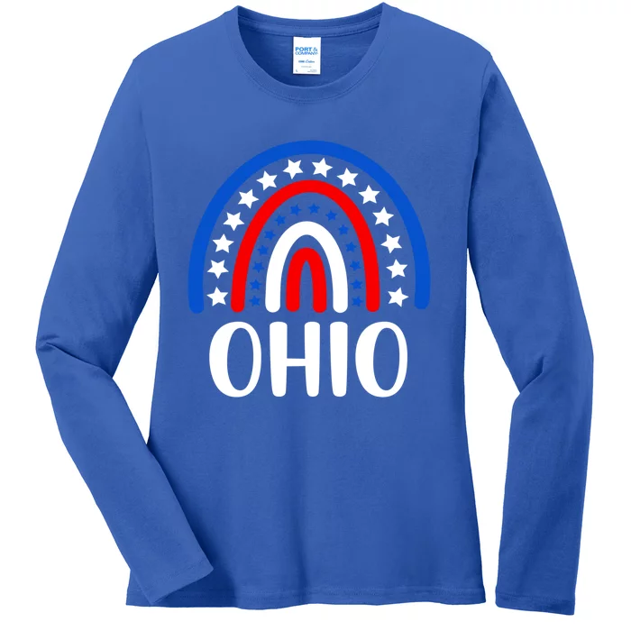 Ohio Gift I Love Ohio Usa Gift Ladies Long Sleeve Shirt