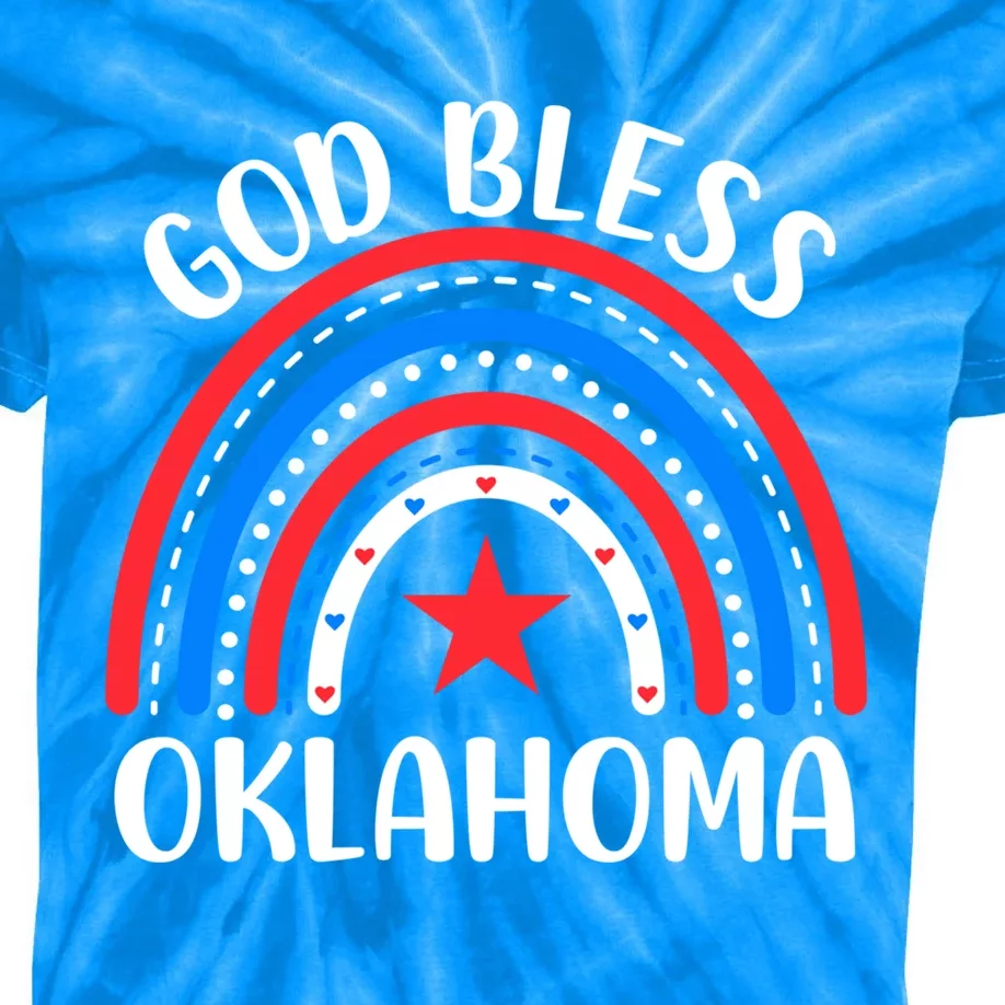 Oklahoma Gift I Love Oklahoma Usa Funny Gift Kids Tie-Dye T-Shirt