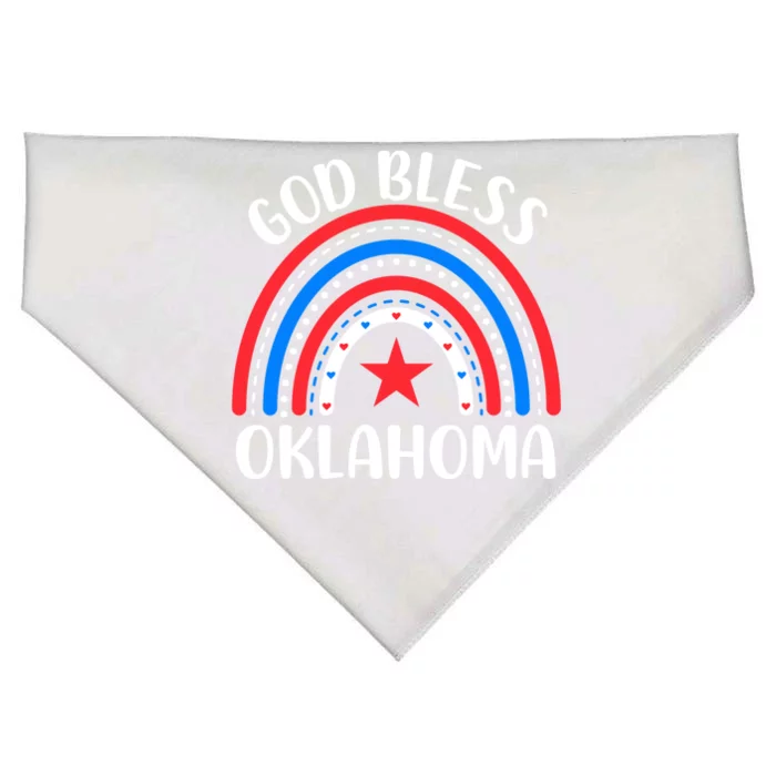 Oklahoma Gift I Love Oklahoma Usa Funny Gift USA-Made Doggie Bandana