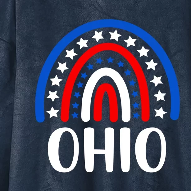 Ohio Gift I Love Ohio Usa Gift Hooded Wearable Blanket