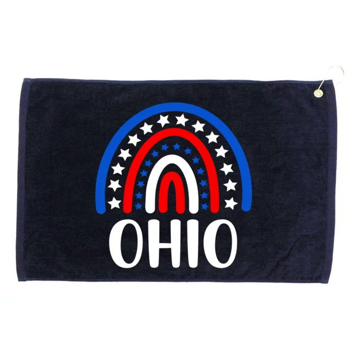 Ohio Gift I Love Ohio Usa Gift Grommeted Golf Towel