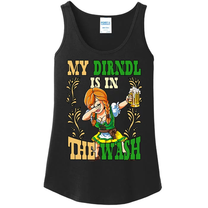 Oktoberfest Girl My Dirndl Is In The Wash Ladies Essential Tank