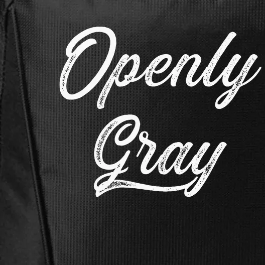 Open Grey Natural Hair Grey Hair City Backpack