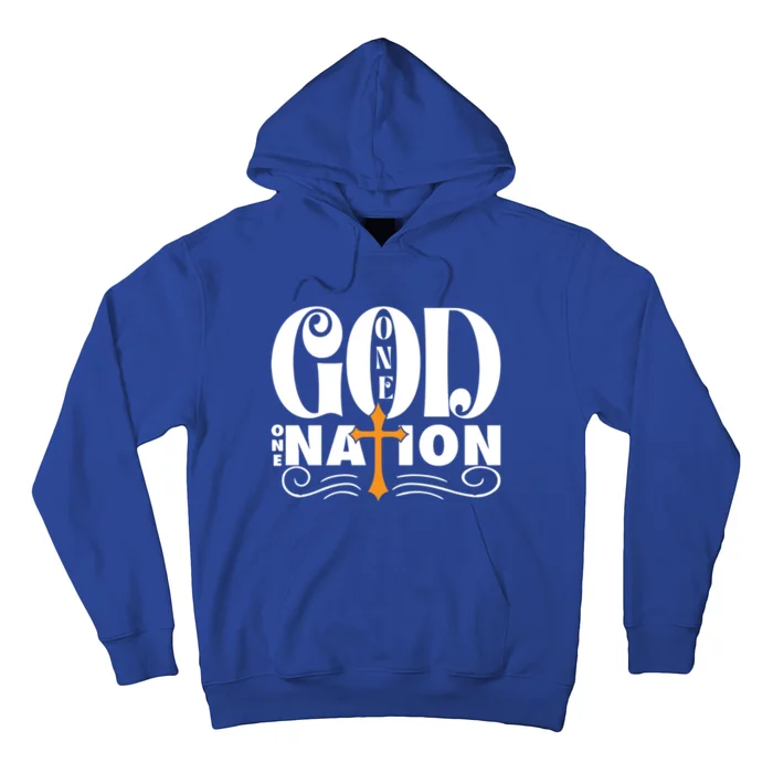 One God One Nation Love Jesus Christian Christmas Gift Hoodie