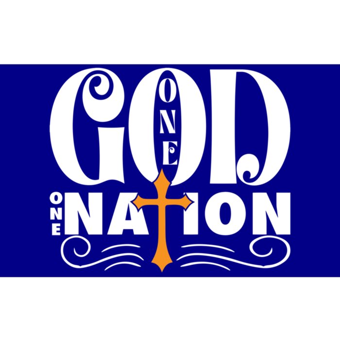 One God One Nation Love Jesus Christian Christmas Gift Bumper Sticker