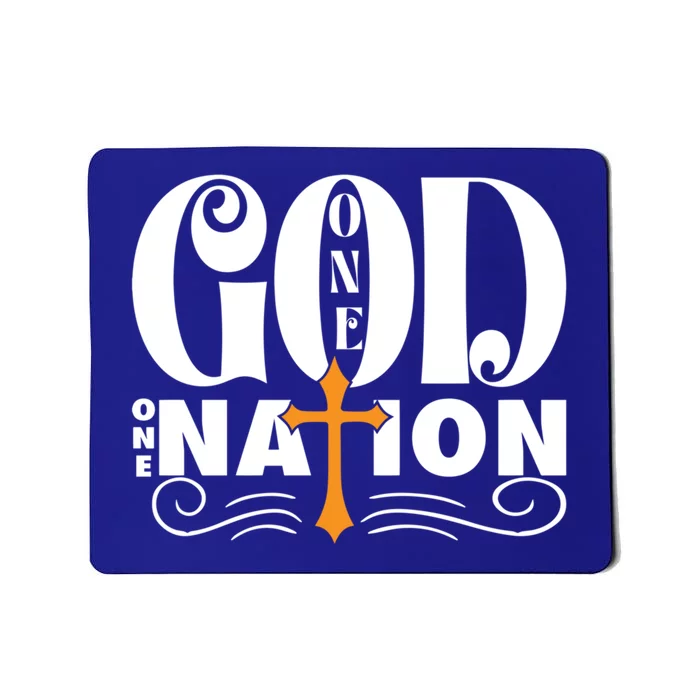 One God One Nation Love Jesus Christian Christmas Gift Mousepad