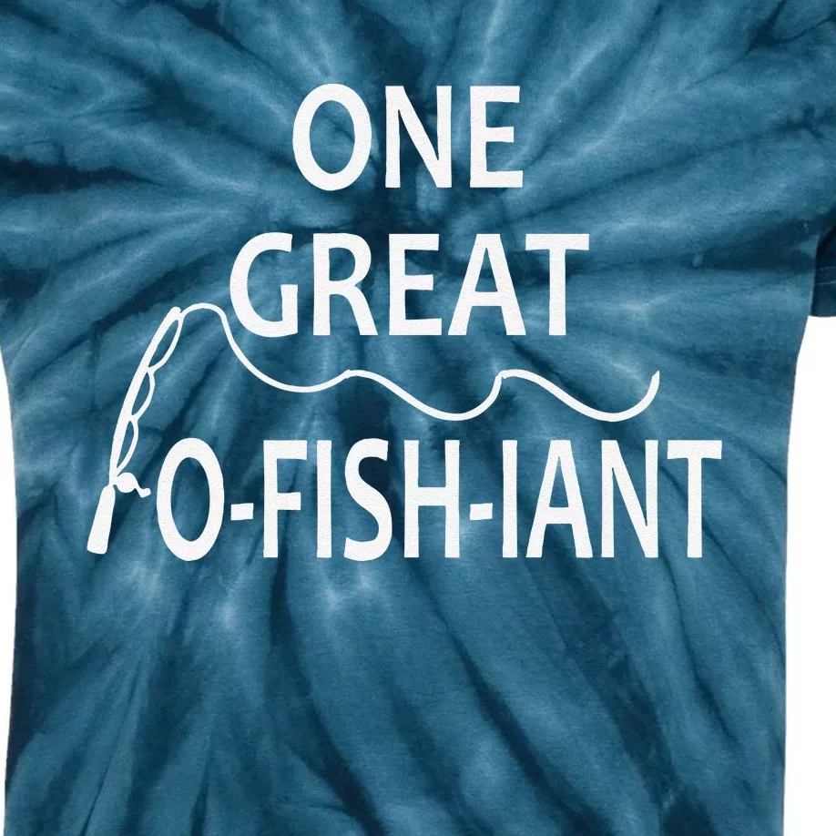 One Great OFishiant Fishing Wedding Officiant Pastor Gift Premium Kids Tie-Dye T-Shirt