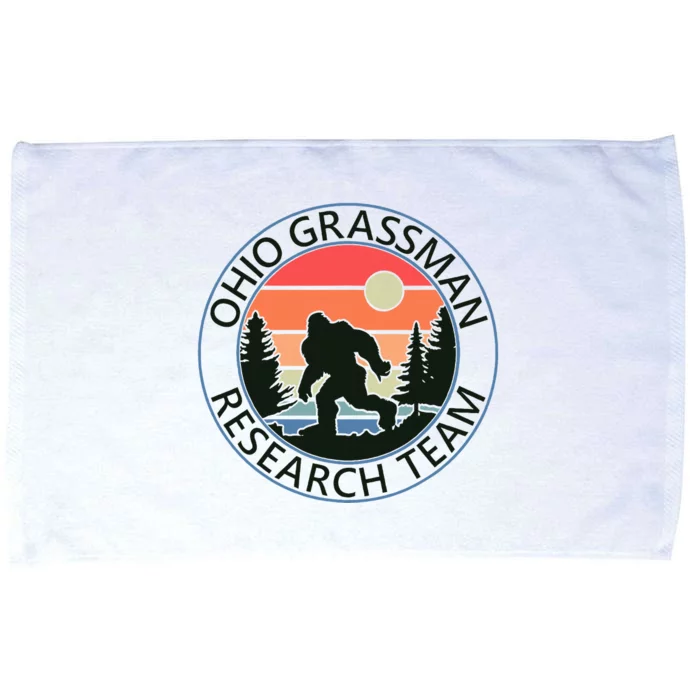 Ohio Grassman Research Team Fun Camping Hiking Outdoors Microfiber Hand Towel