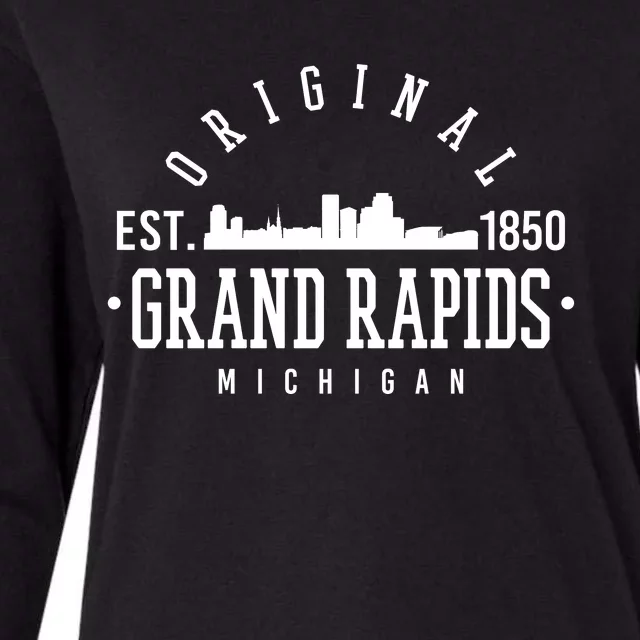 Original Grand Rapids Michigan Womens Cotton Relaxed Long Sleeve T-Shirt