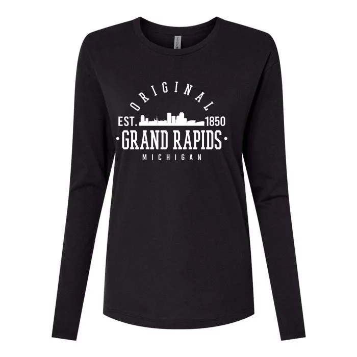 Original Grand Rapids Michigan Womens Cotton Relaxed Long Sleeve T-Shirt