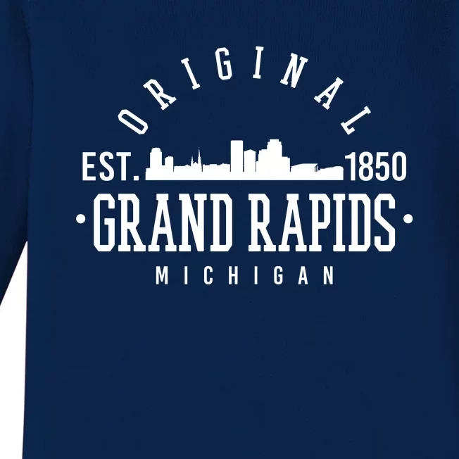 Original Grand Rapids Michigan Baby Long Sleeve Bodysuit