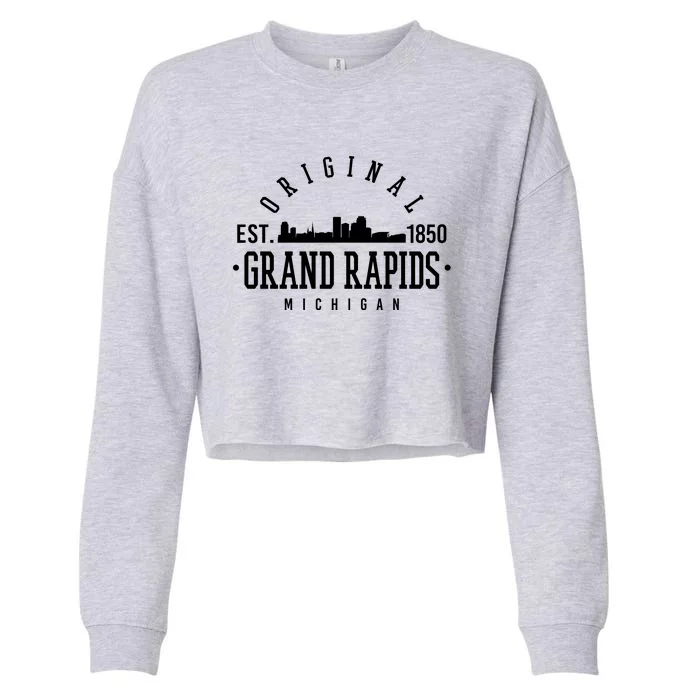 Original Grand Rapids Michigan Cropped Pullover Crew