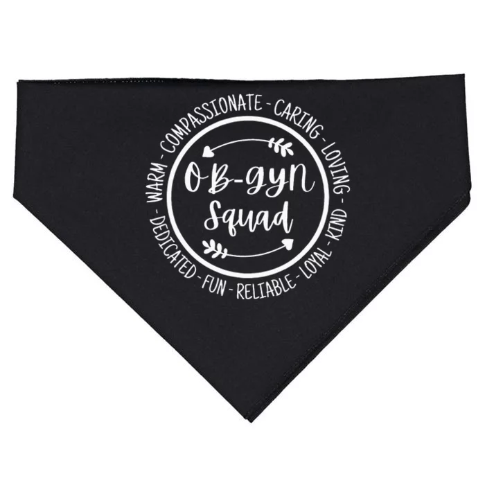 OB Gyn Squad Obstetrician Gynecologist Healthcare Nurse USA-Made Doggie Bandana