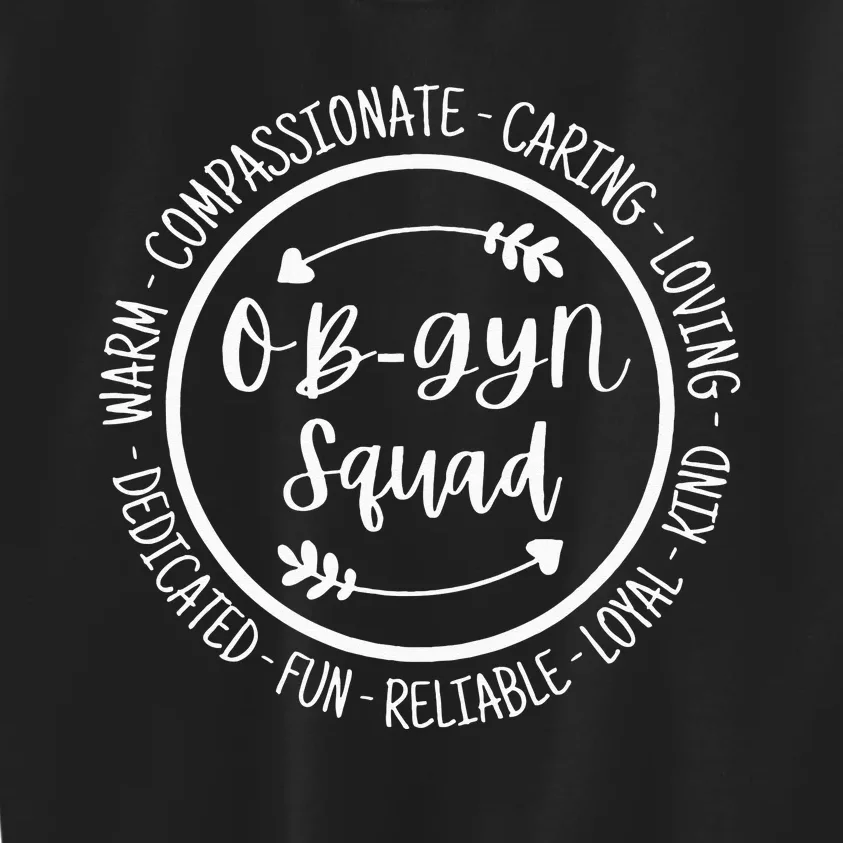 OB Gyn Squad Obstetrician Gynecologist Healthcare Nurse Kids Sweatshirt