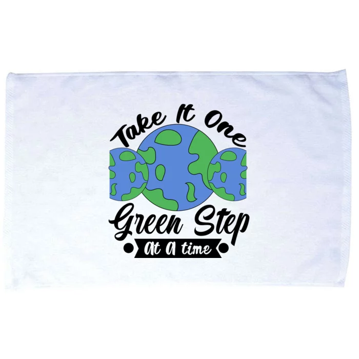 One Green Step At A Time Microfiber Hand Towel