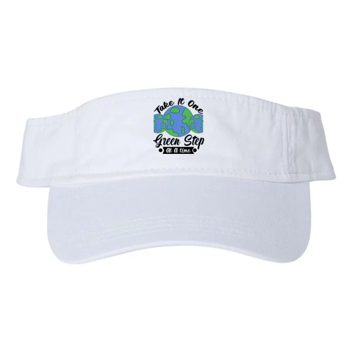 One Green Step At A Time Valucap Bio-Washed Visor