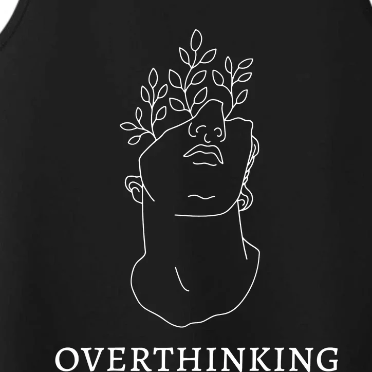 Overthinking Greek Statue Dark Academia Performance Tank