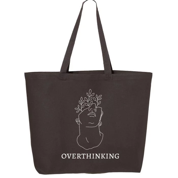 Overthinking Greek Statue Dark Academia 25L Jumbo Tote