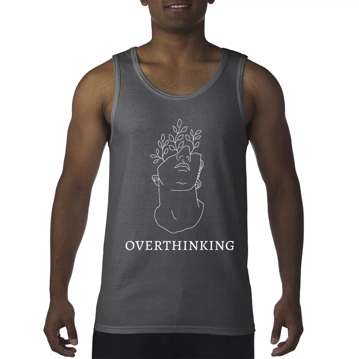 Overthinking Greek Statue Dark Academia Tank Top