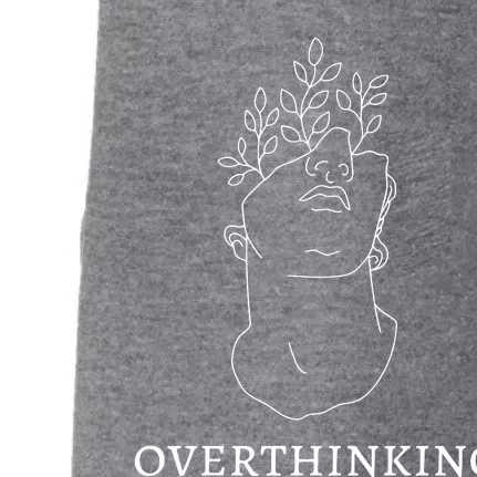 Overthinking Greek Statue Dark Academia Doggie 3-End Fleece Hoodie