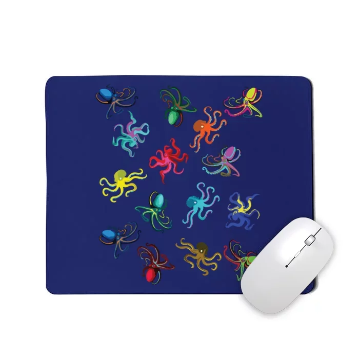 Octopus Gift Tee Octopus Tee Mousepad