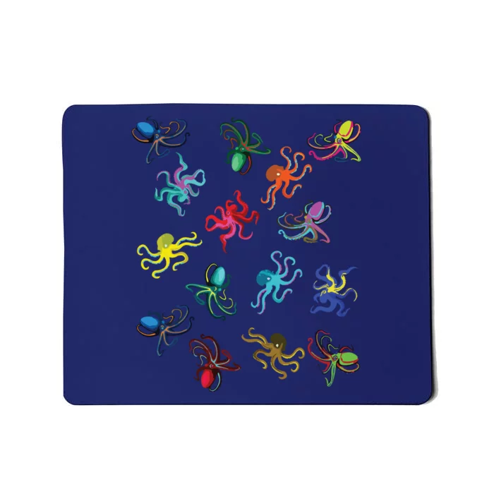 Octopus Gift Tee Octopus Tee Mousepad