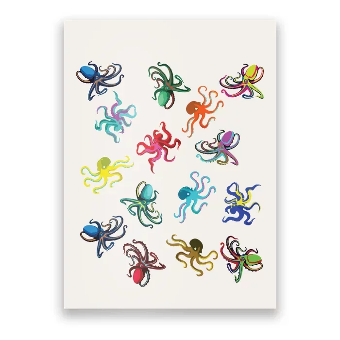 Octopus Gift Tee Octopus Tee Poster