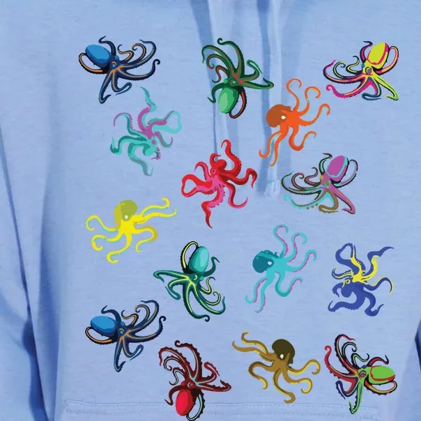 Octopus Gift Tee Octopus Tee Unisex Surf Hoodie