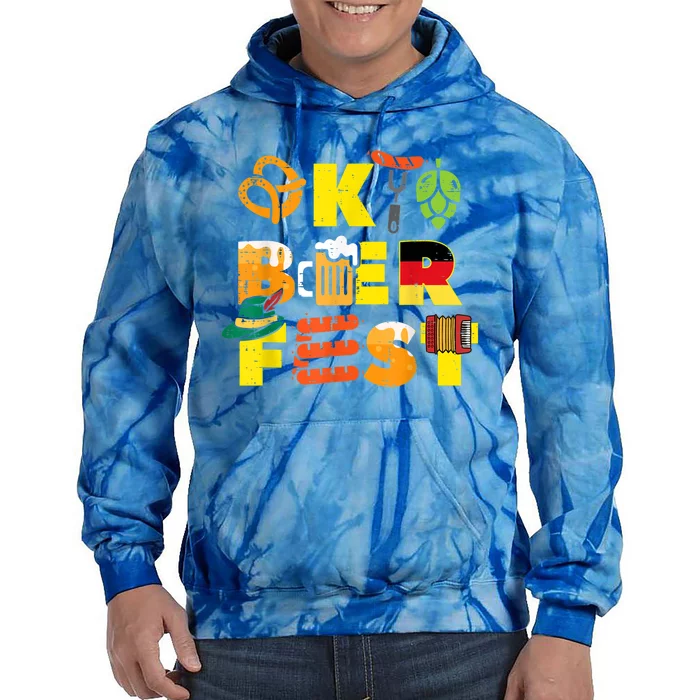 Oktoberfest German Things Cute Bavarian Festival Tie Dye Hoodie