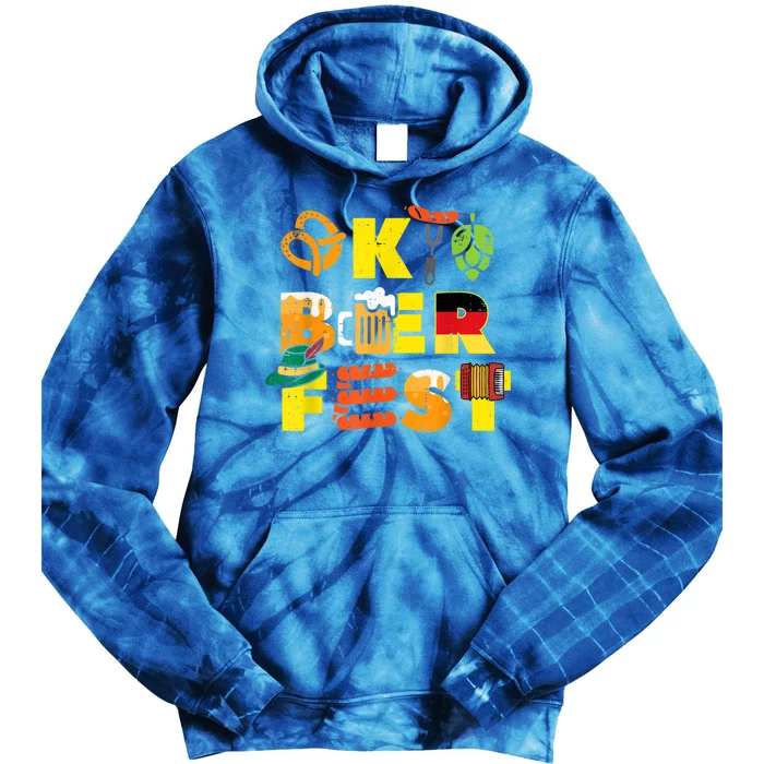 Oktoberfest German Things Cute Bavarian Festival Tie Dye Hoodie