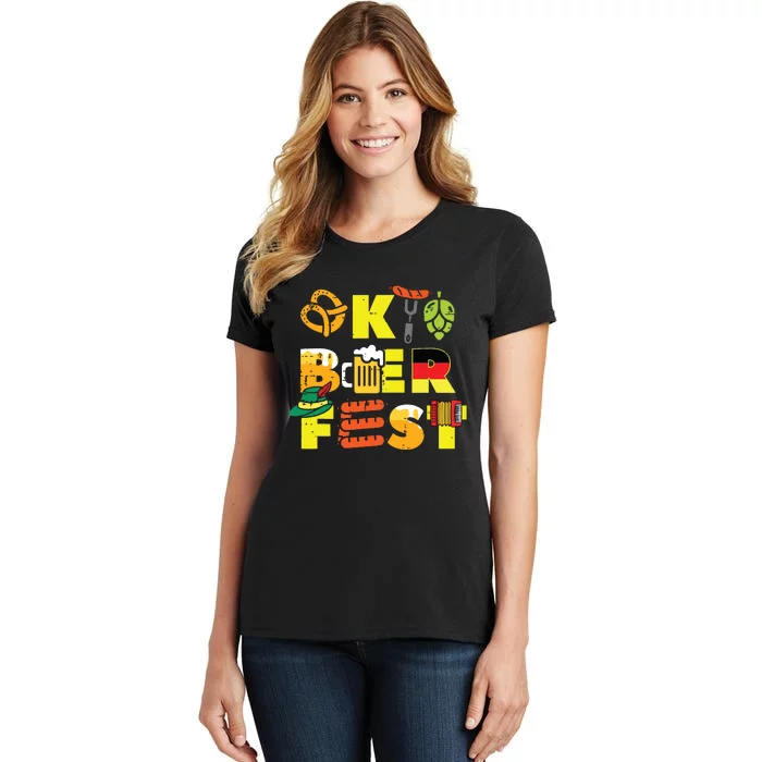 Oktoberfest German Things Cute Bavarian Festival Women's T-Shirt