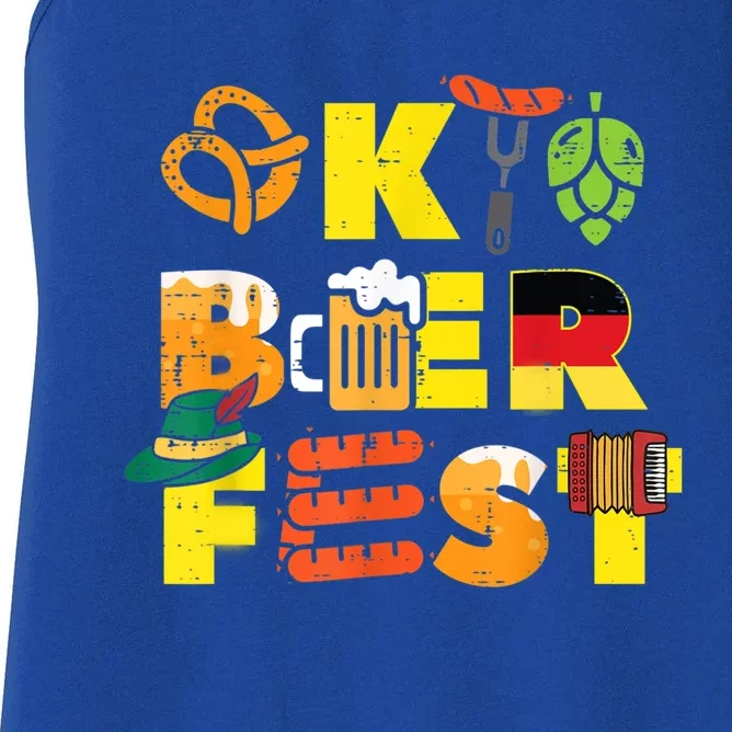 Oktoberfest German Things Cute Bavarian Festival Women's Racerback Tank